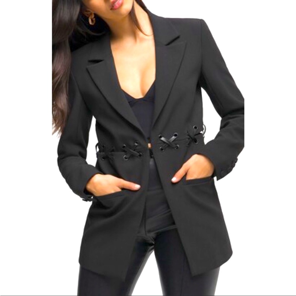 Good American Tied Up Waist Blazer - L/XL - Brand New & Never Worn